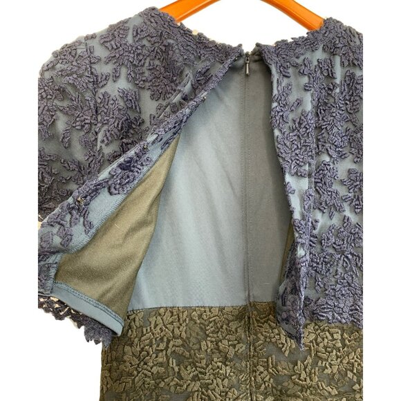 NWT Tadashi Shoji Mesh Lacy Overlay Pencil Dress Size 6 S Stretch RDD10676 - Picture 11 of 16